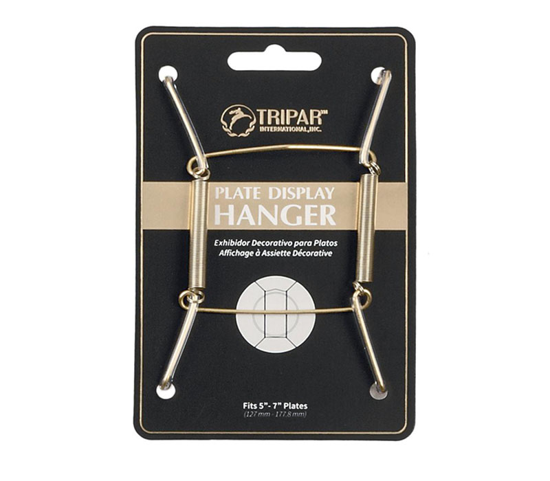 Tripar Plate Wire Hanger - 5-inch to 7-inch - Brass