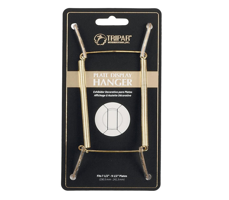 Tripar Plate Wire Hanger - 7.5-inch to 9.5-inch - Brass