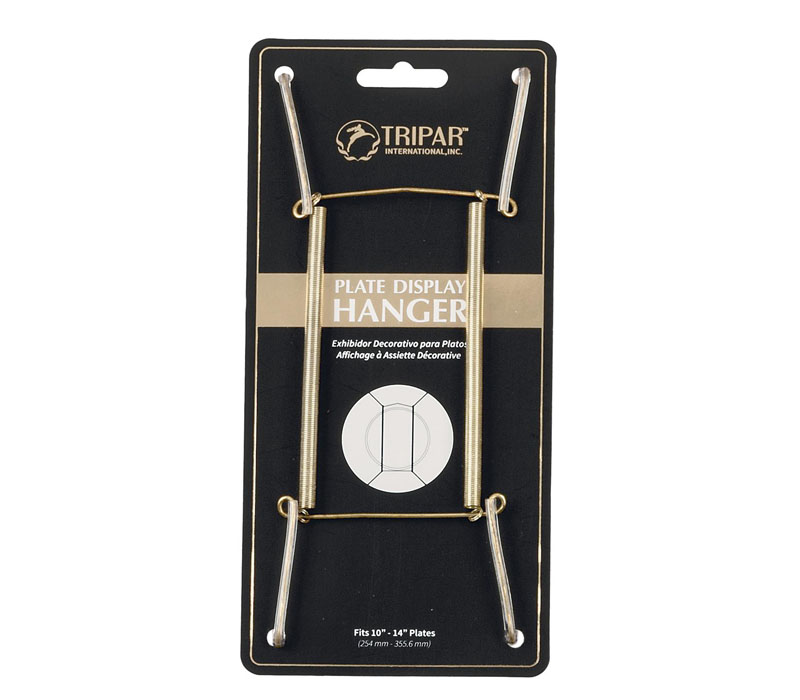 Tripar Plate Wire Hanger - 10-inch to 14-inch - Brass