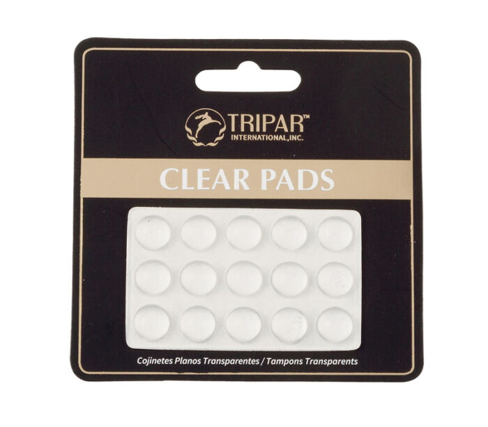 Tripar Self Sticking Pads - Clear - 15-Piece