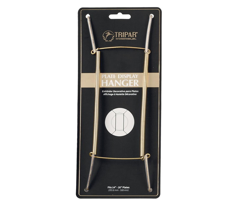 Tripar Plate Wire Hanger - 14-inch to 20-inch - Brass