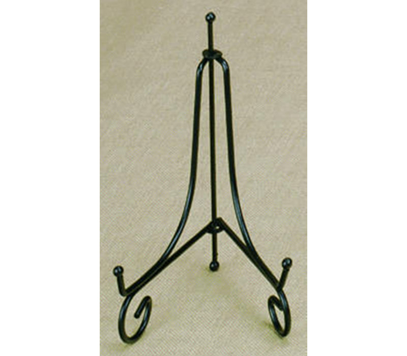 Vtg Wrought Iron Cast Iron Ornate Easel Picture Frame Holder Stand