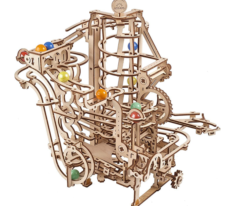 Ugears Puzzle Model Kit - Marble Run Spiral Hoist