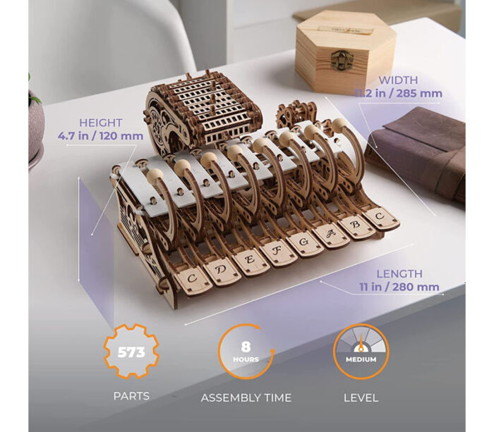 Ugears Puzzle Model Kit - Mechanical Celesta - Image 2