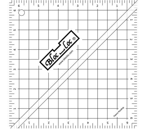 Half Square Acrylic Triangle Ruler - 6.5-inch x 6.5-inch