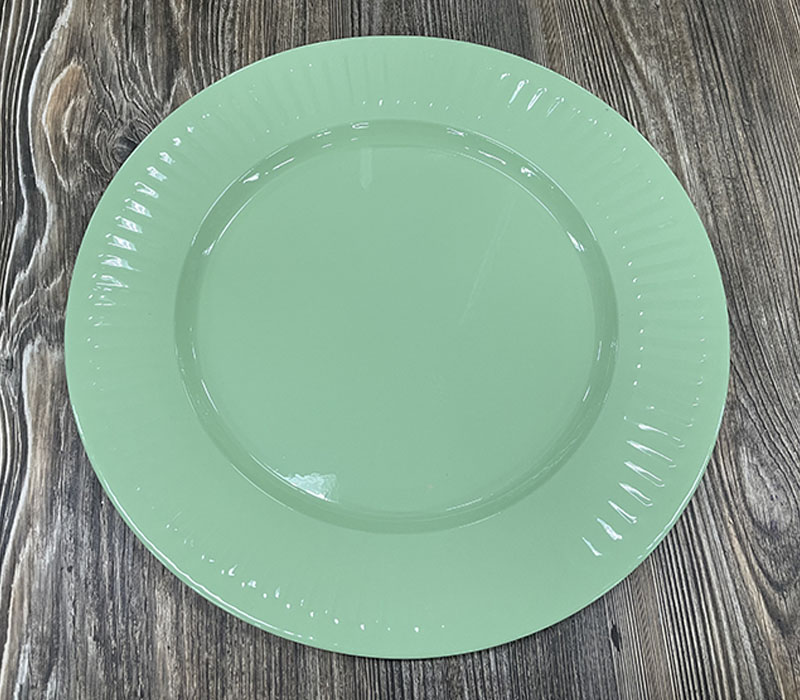 Round Metal Plate - Mint