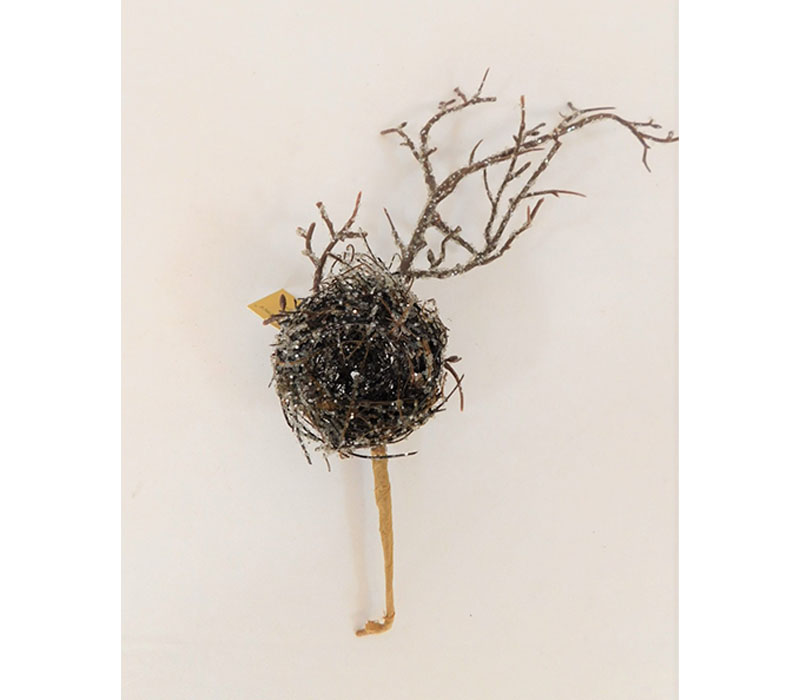 Iced Nest on Twig Pick - 14-inch