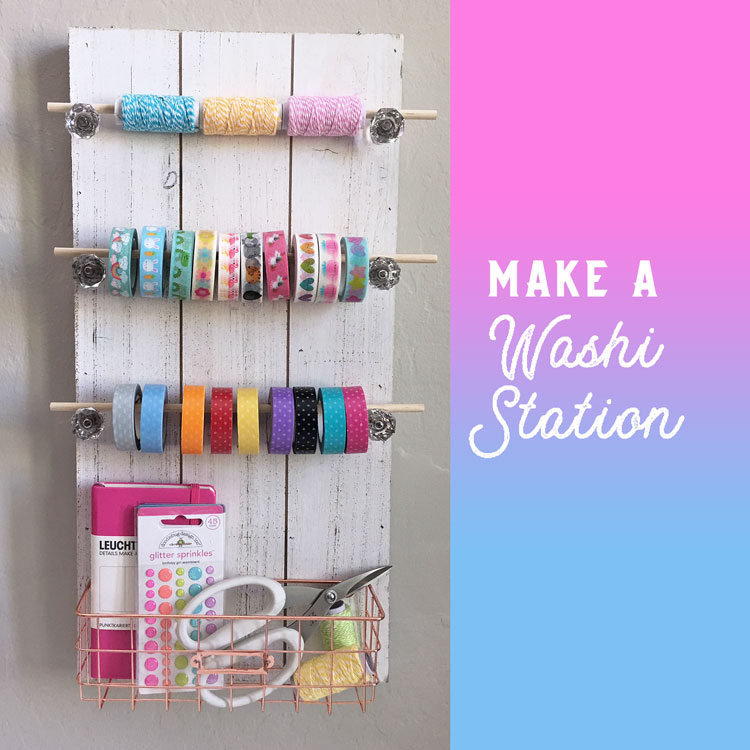 Make a Washi Station. Easy how-to from Craft Warehouse