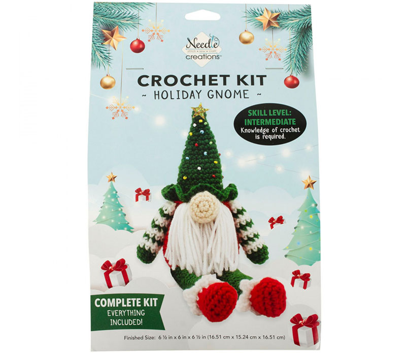 Christmas Tree Gnome Amigurumi Crochet Kit