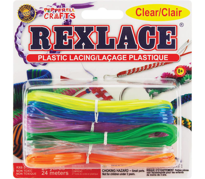 Rexlace Plastic Lacing Clear Assorted - 6 count RX6 3