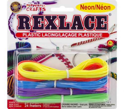 Rexlace Plastic Lacing Neon Cool Assorted - 6 count RX6 6