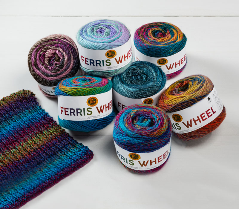 Lion Brand Yarn - Ferris Wheel - 3 Pack with Pattern (Sprinkles)