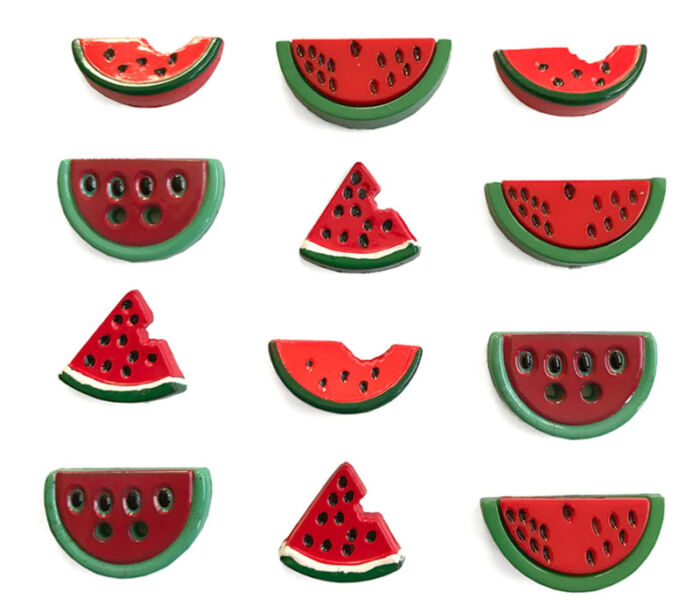 Novelty Buttons Watermelon Medley  #4341