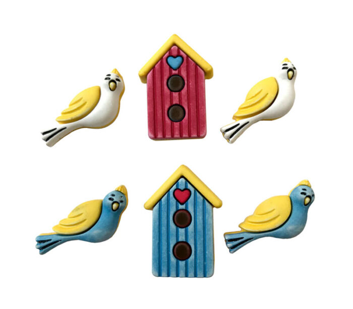 Novelty Buttons Birds of a Feather #SF107