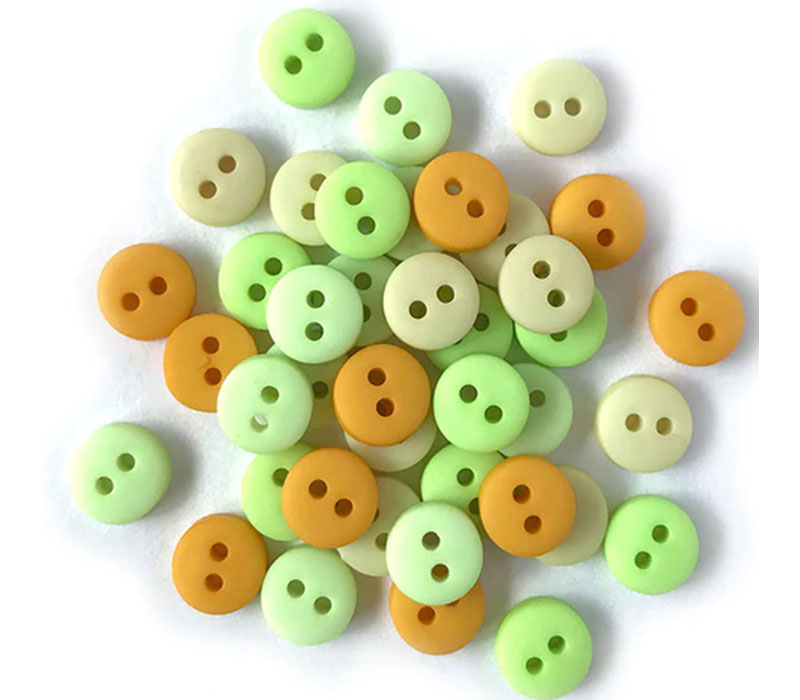 Tiny Buttons Lemon and Lime Round #TB1351