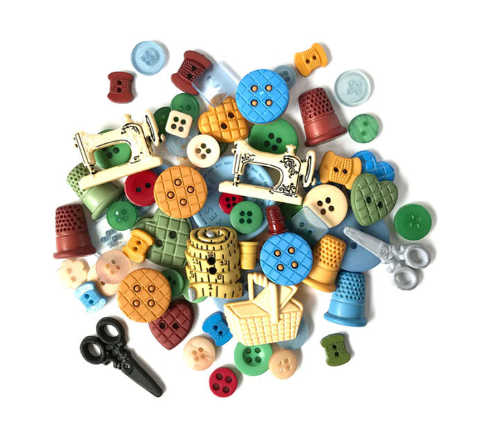 Sewing Theme Buttons Value Pack #VP300