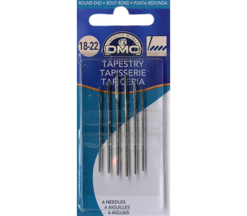 DMC Brand Tapestry Needles Assorted Sizes 18 to 22