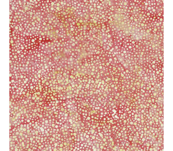 Imperial Mums Batiks Dots in Red Tangelo