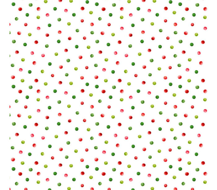 Watermelon Party Watermelon Red and Green Dots on White