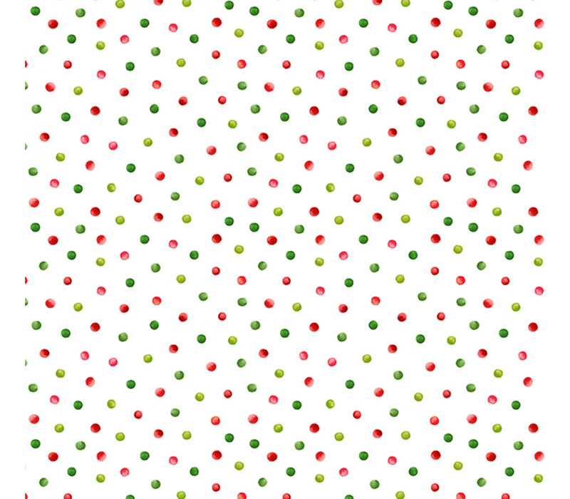 Watermelon Party Watermelon Red and Green Dots on White