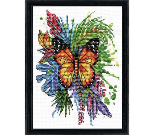 Butterfly 5-inch x 7-inch Cross Stitch Kit #3457