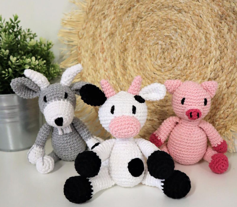 Farm Friends Amigurumi Crochet Kit #PAK347