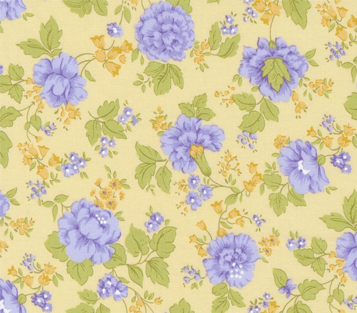Brenda Riddle Georgia Floral on Soft Yellow