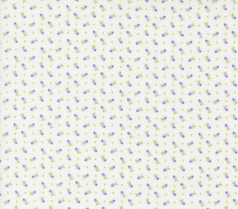 Brenda Riddle Georgia Tiny Floral Dot Offwhite