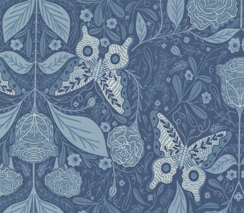 Woodland Wonder Butterfly on Dusk Blue