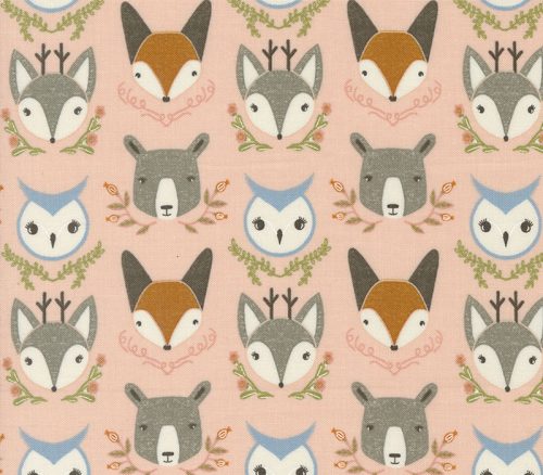 Woodland Wonder Animal Heads on Blush